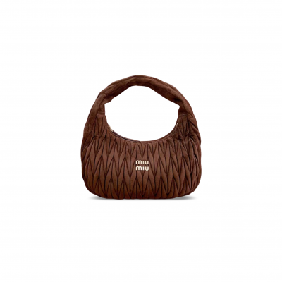 MIU MIU WANDER MATELASSÉ HOBO BAG 5BC108 (29*24*10cm) MIU MIU WANDER MATELASSÉ HOBO BAG 5BC108 (29*24*10cm)